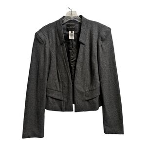 MM Couture by Miss Me gray wool open blazer